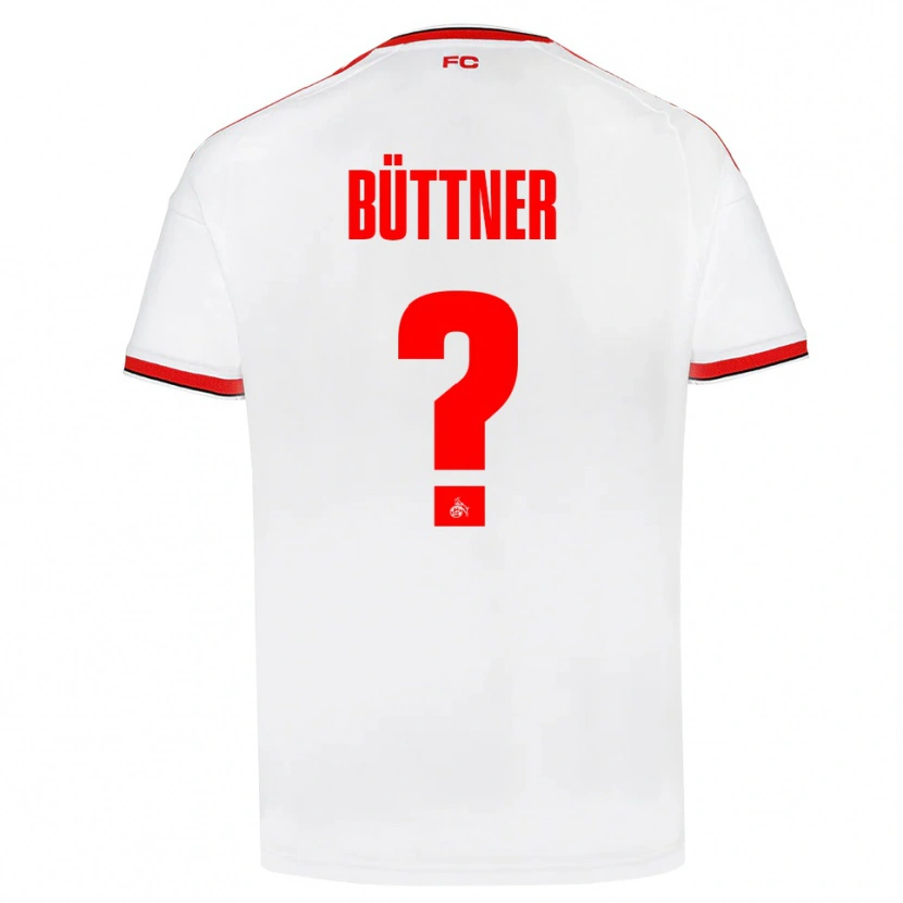 Danxen Hombre Camiseta Lasse Büttner #0 Blanco Rojo Negro 1ª Equipación 2026/27 La Camisa México