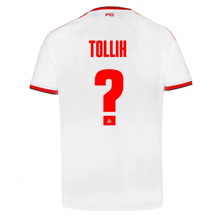 Danxen Hombre Camiseta Yassin Tollih #0 Blanco Rojo Negro 1ª Equipación 2026/27 La Camisa México