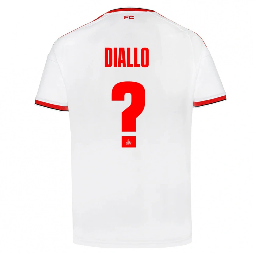 Danxen Hombre Camiseta Ismaila Diallo #0 Blanco Rojo Negro 1ª Equipación 2026/27 La Camisa México