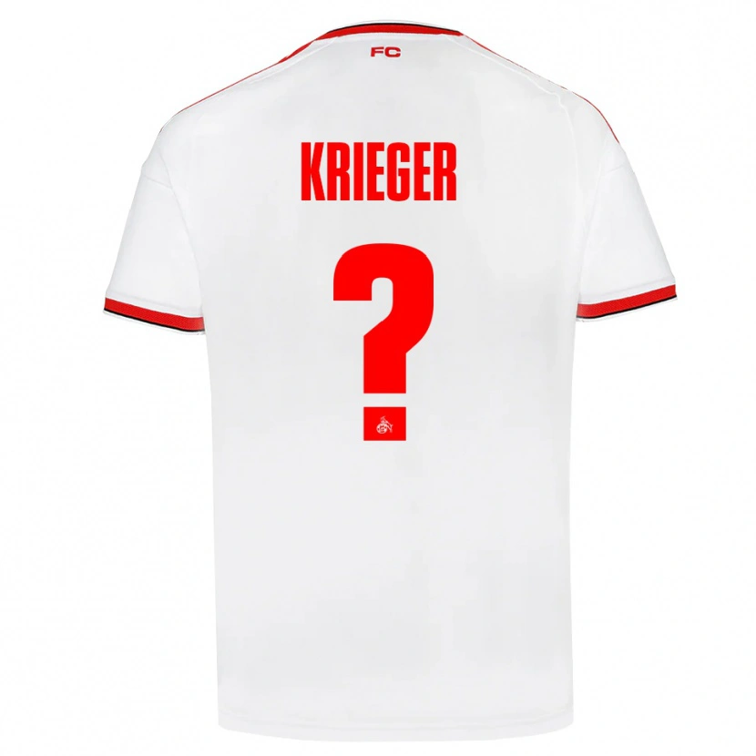 Danxen Hombre Camiseta Karl Krieger #0 Blanco Rojo Negro 1ª Equipación 2026/27 La Camisa México