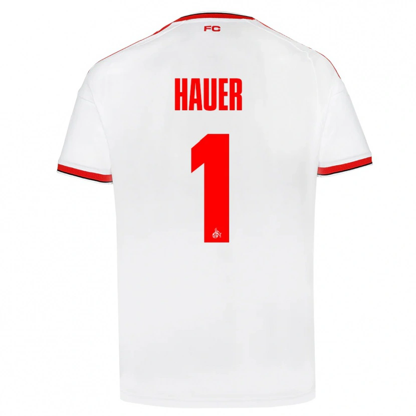 Danxen Hombre Camiseta Luis Hauer #1 Blanco Rojo Negro 1ª Equipación 2026/27 La Camisa México