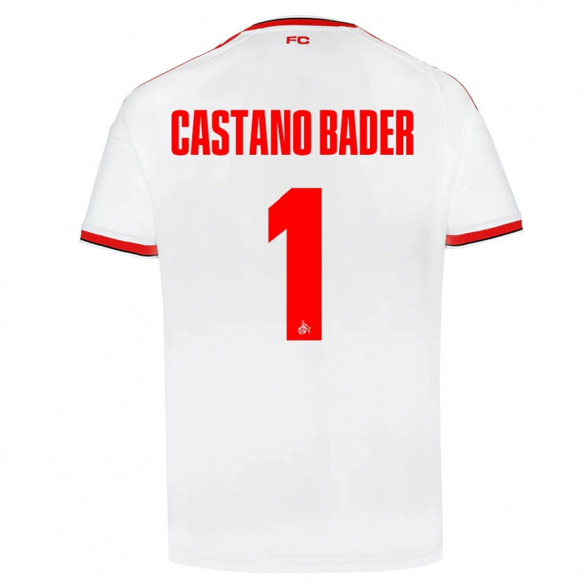 Danxen Hombre Camiseta Simeon Castano Bader #1 Blanco Rojo Negro 1ª Equipación 2026/27 La Camisa México