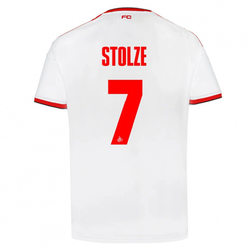 Danxen Hombre Camiseta Anna-Lena Stolze #7 Blanco Rojo Negro 1ª Equipación 2026/27 La Camisa México