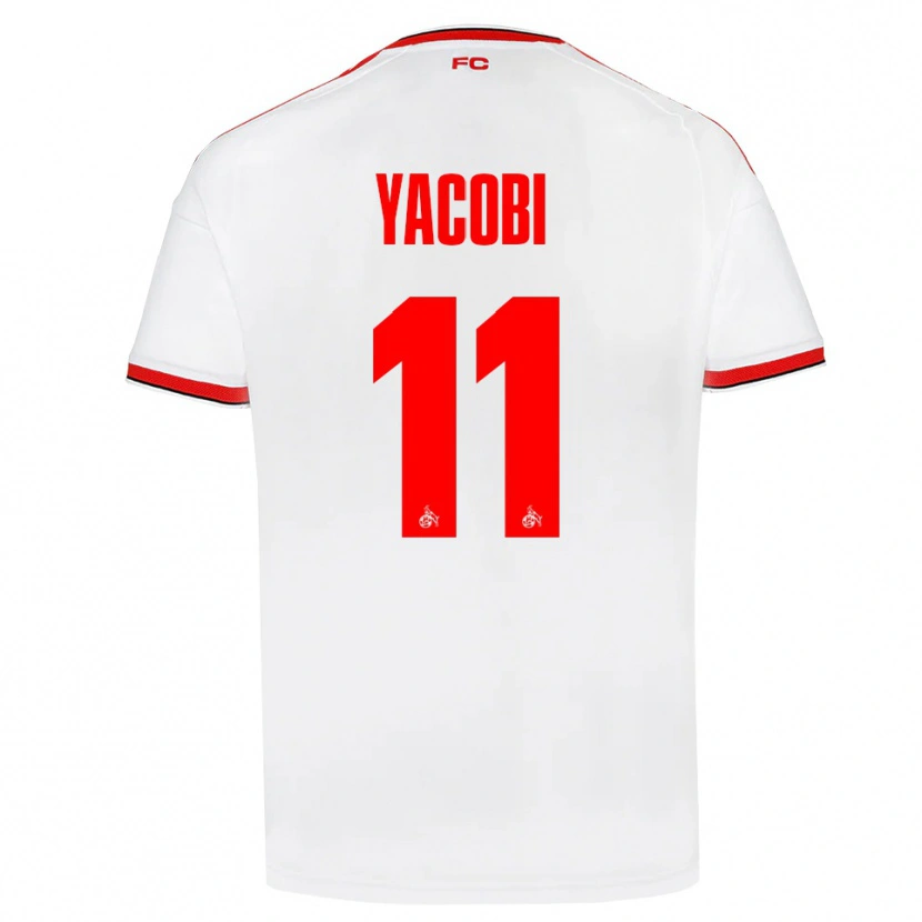Danxen Hombre Camiseta Nilas Yacobi #11 Blanco Rojo Negro 1ª Equipación 2026/27 La Camisa México