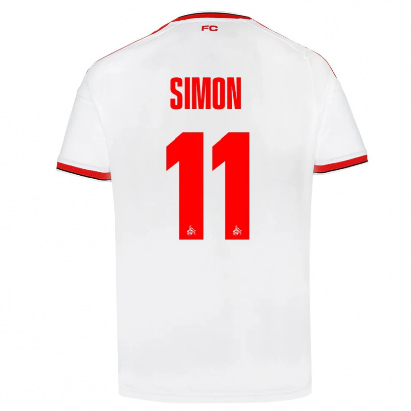Danxen Hombre Camiseta Josias Simon #11 Blanco Rojo Negro 1ª Equipación 2026/27 La Camisa México