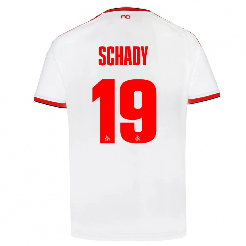 Danxen Hombre Camiseta Alexis Schady #19 Blanco Rojo Negro 1ª Equipación 2026/27 La Camisa México