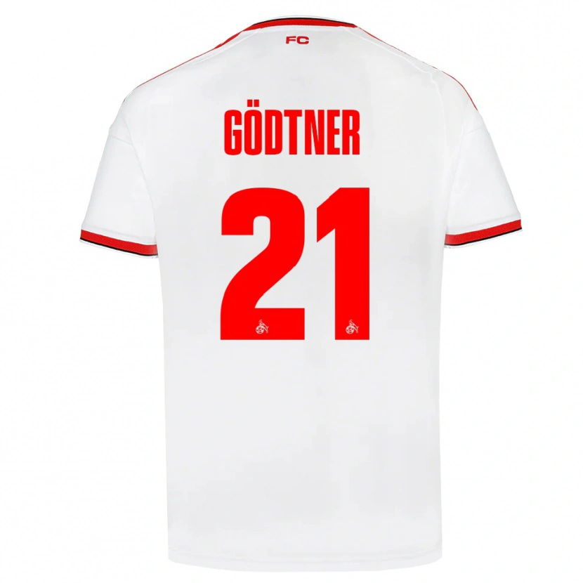 Danxen Hombre Camiseta Matteo Gödtner #21 Blanco Rojo Negro 1ª Equipación 2026/27 La Camisa México