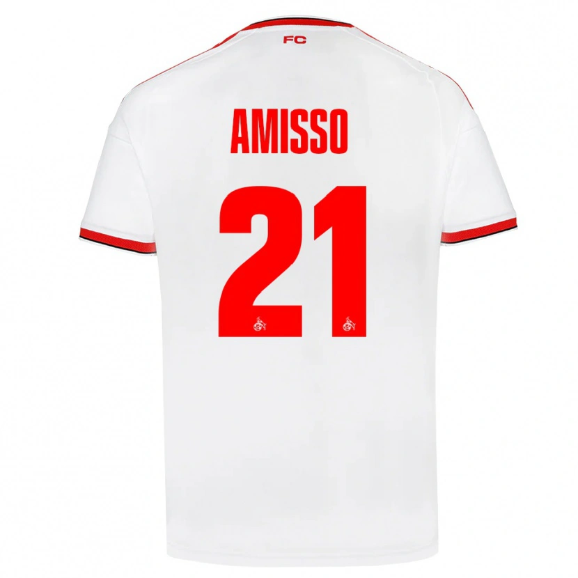 Danxen Hombre Camiseta Gabriel Amisso #21 Blanco Rojo Negro 1ª Equipación 2026/27 La Camisa México