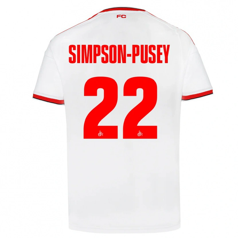 Danxen Hombre Camiseta Jahmai Simpson-Pusey #22 Blanco Rojo Negro 1ª Equipación 2026/27 La Camisa México
