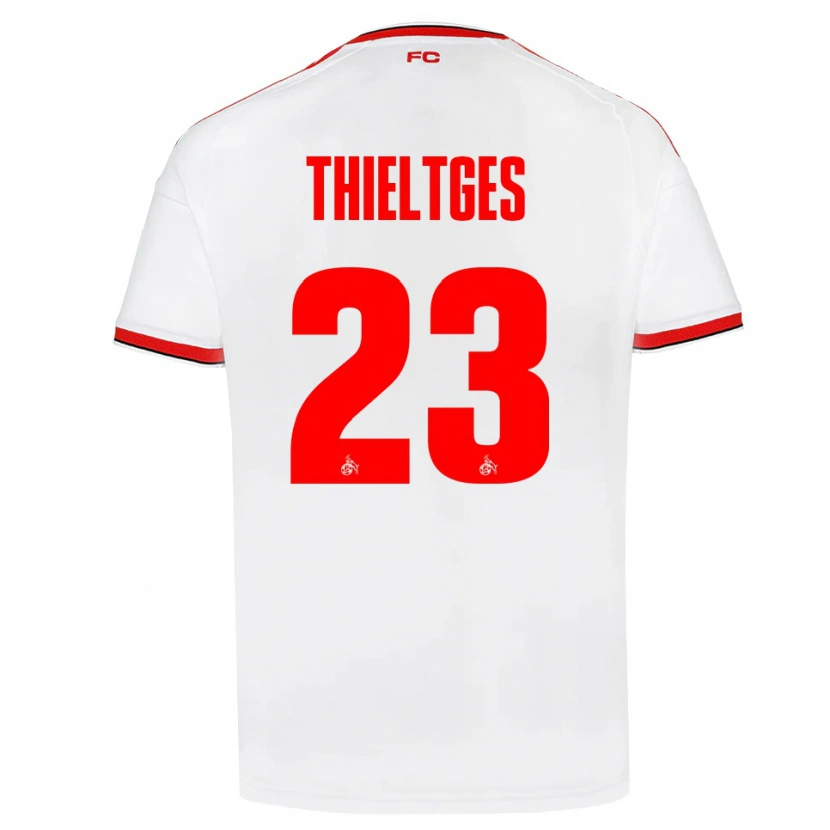 Danxen Hombre Camiseta Phil Thieltges #23 Blanco Rojo Negro 1ª Equipación 2026/27 La Camisa México
