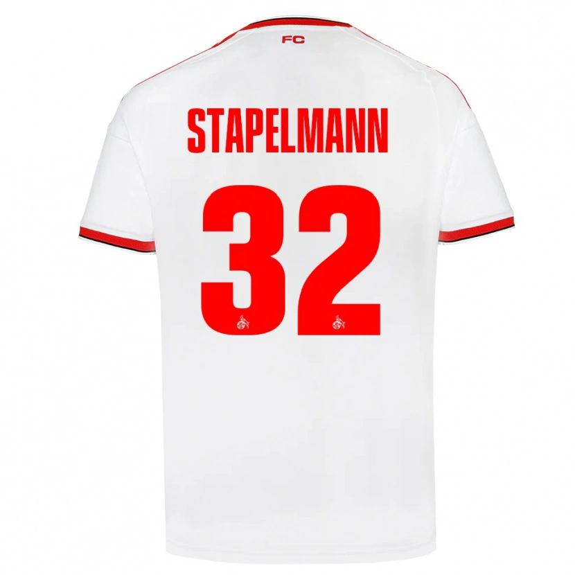 Danxen Hombre Camiseta Luis Stapelmann #32 Blanco Rojo Negro 1ª Equipación 2026/27 La Camisa México