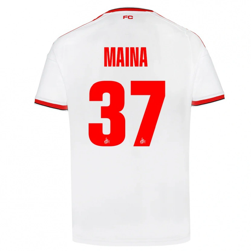 Danxen Hombre Camiseta Linton Maina #37 Blanco Rojo Negro 1ª Equipación 2026/27 La Camisa México
