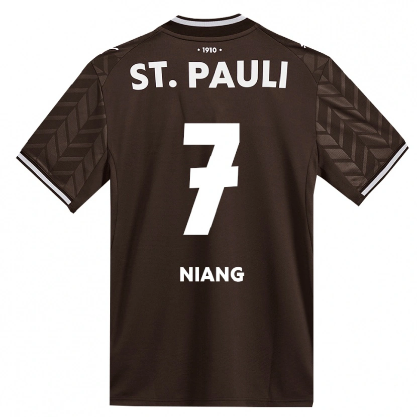 Danxen Hombre Camiseta Youssoupha Niang #7 Café Blanco 1ª Equipación 2026/27 La Camisa México