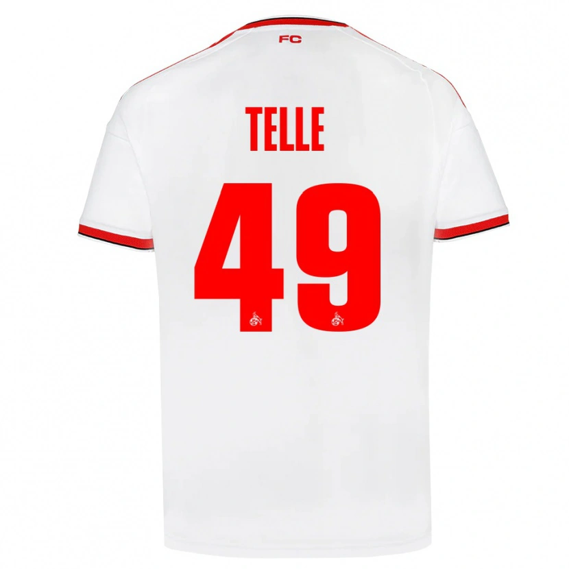 Danxen Hombre Camiseta Neo Telle #49 Blanco Rojo Negro 1ª Equipación 2026/27 La Camisa México