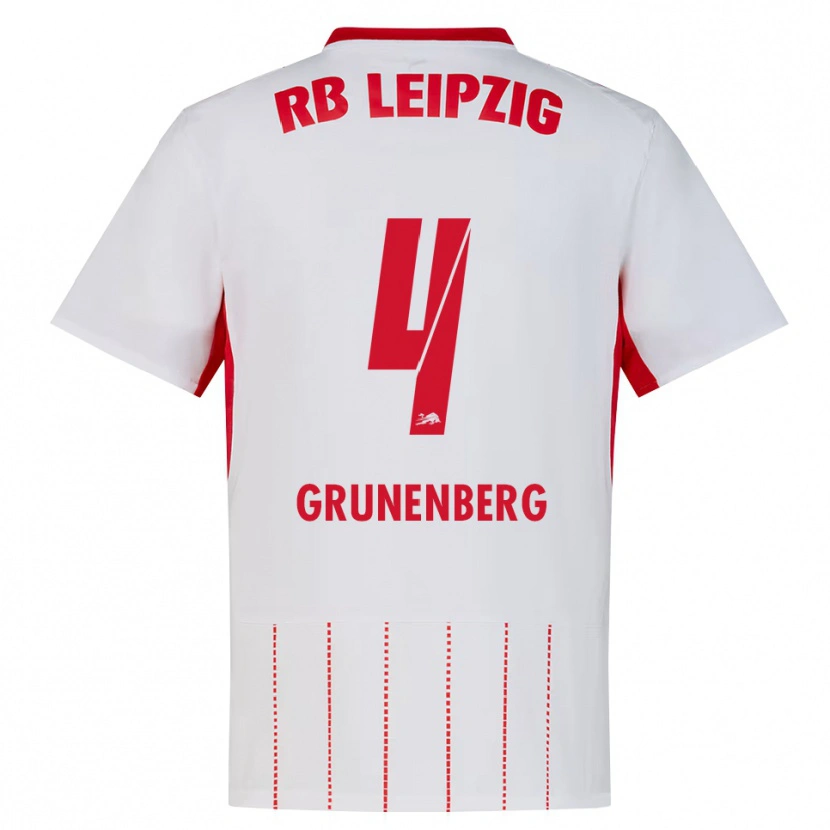 Danxen Hombre Camiseta Rucy Grunenberg #4 Rojo Blanco Amarillo 1ª Equipación 2026/27 La Camisa México
