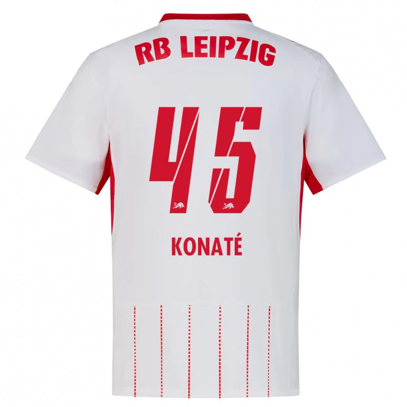 Danxen Hombre Camiseta Samba Konaté #45 Rojo Blanco Amarillo 1ª Equipación 2026/27 La Camisa México