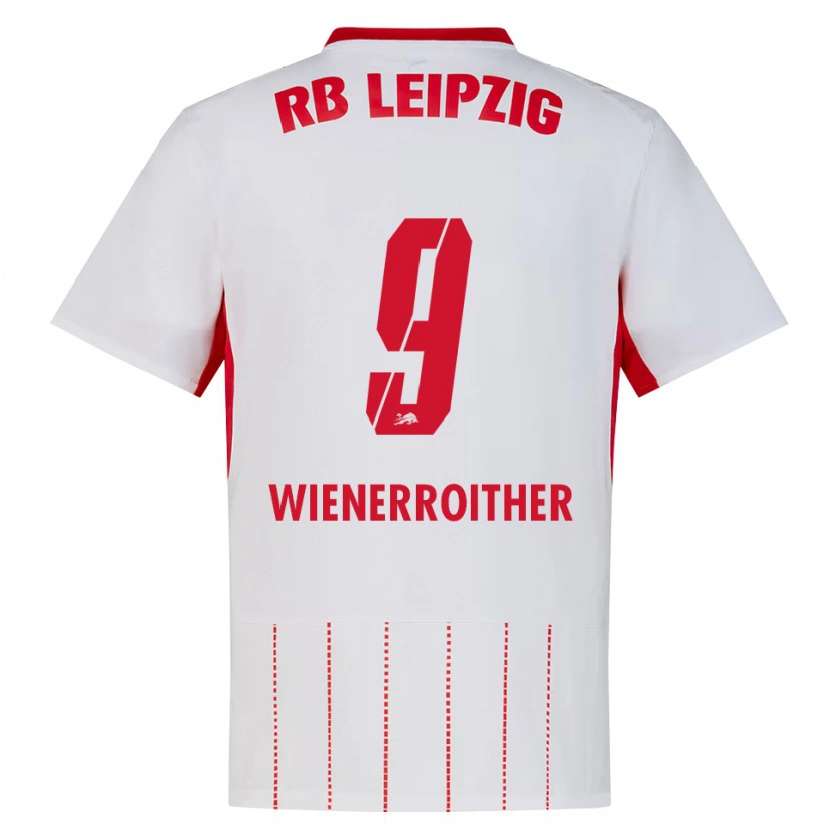 Danxen Hombre Camiseta Katja Wienerroither #9 Rojo Blanco Amarillo 1ª Equipación 2026/27 La Camisa México