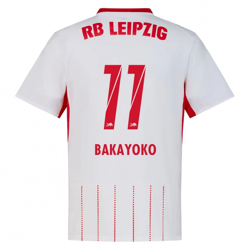 Danxen Hombre Camiseta Johan Bakayoko #11 Rojo Blanco Amarillo 1ª Equipación 2026/27 La Camisa México