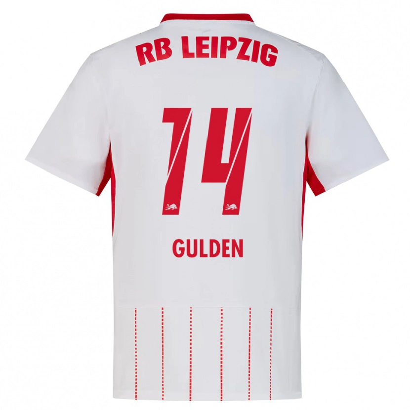 Danxen Hombre Camiseta Erik Gulden #14 Rojo Blanco Amarillo 1ª Equipación 2026/27 La Camisa México