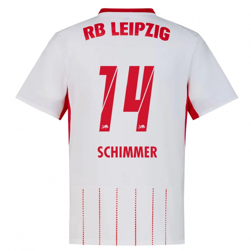 Danxen Hombre Camiseta Marleen Schimmer #14 Rojo Blanco Amarillo 1ª Equipación 2026/27 La Camisa México