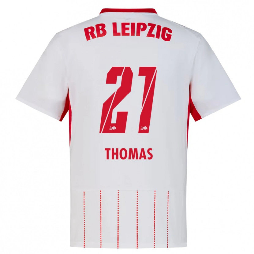 Danxen Hombre Camiseta Ayodele Thomas #21 Rojo Blanco Amarillo 1ª Equipación 2026/27 La Camisa México