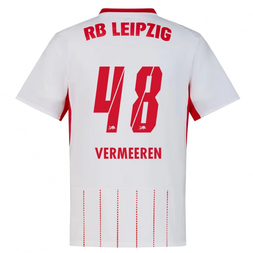 Danxen Hombre Camiseta Arthur Vermeeren #48 Rojo Blanco Amarillo 1ª Equipación 2026/27 La Camisa México