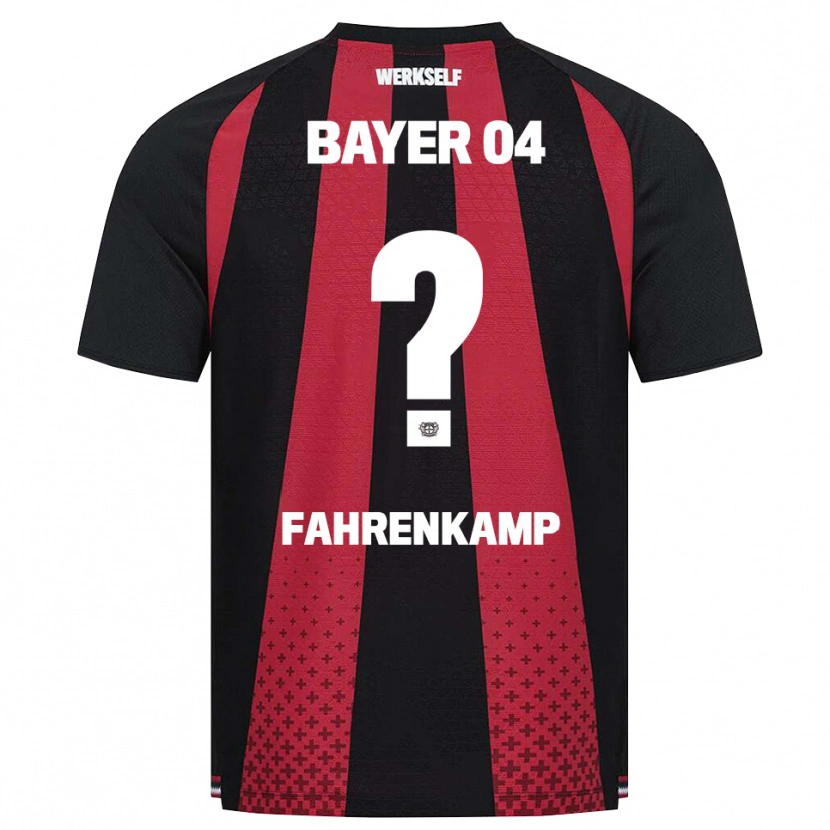Danxen Hombre Camiseta Mike Fahrenkamp #0 Negro Blanco Rojo 1ª Equipación 2026/27 La Camisa México