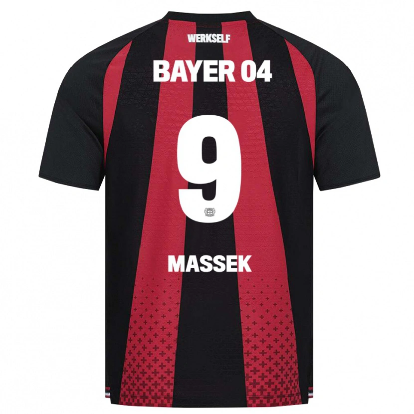 Danxen Hombre Camiseta Ivan Massek #9 Negro Blanco Rojo 1ª Equipación 2026/27 La Camisa México