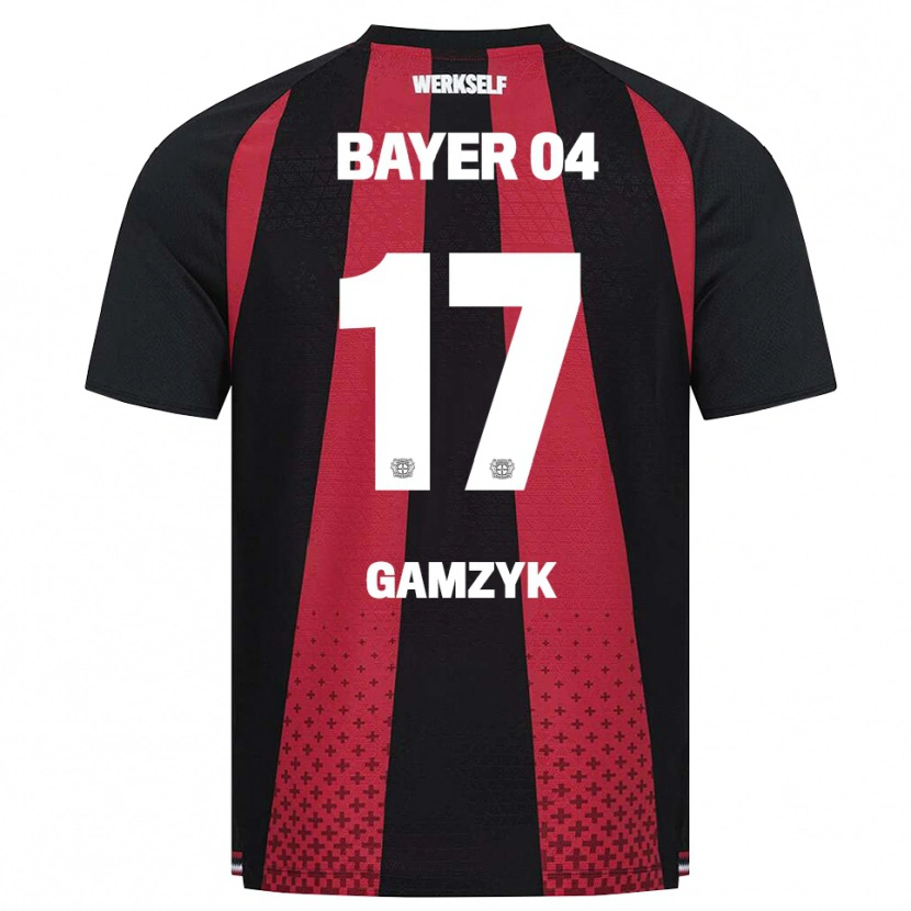 Danxen Hombre Camiseta Andriy Gamzyk #17 Negro Blanco Rojo 1ª Equipación 2026/27 La Camisa México