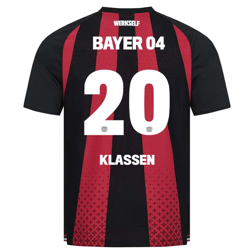 Danxen Hombre Camiseta Ole Klaßen #20 Negro Blanco Rojo 1ª Equipación 2026/27 La Camisa México