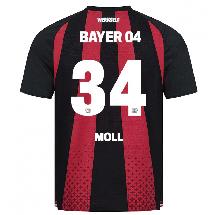 Danxen Hombre Camiseta Anne Moll #34 Negro Blanco Rojo 1ª Equipación 2026/27 La Camisa México
