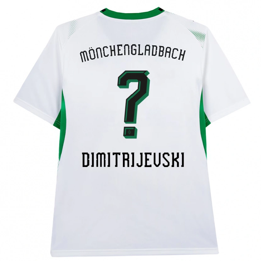 Danxen Hombre Camiseta Maximilian Dimitrijevski #0 Blanco Negro Verde 1ª Equipación 2026/27 La Camisa México