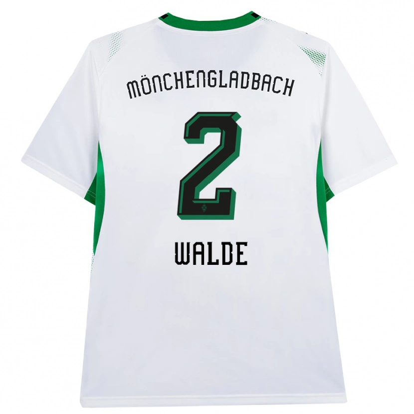Danxen Hombre Camiseta Simon Walde #2 Blanco Negro Verde 1ª Equipación 2026/27 La Camisa México