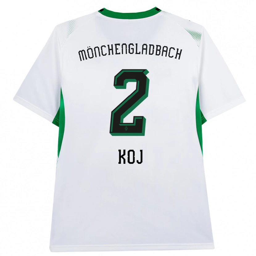 Danxen Hombre Camiseta Julia Koj #2 Blanco Negro Verde 1ª Equipación 2026/27 La Camisa México