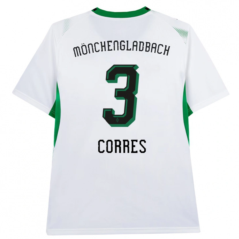 Danxen Hombre Camiseta Carolin Corres #3 Blanco Negro Verde 1ª Equipación 2026/27 La Camisa México