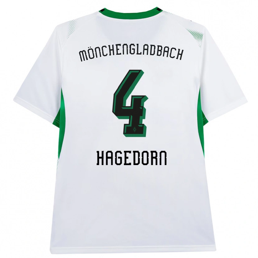 Danxen Hombre Camiseta Niels Hagedorn #4 Blanco Negro Verde 1ª Equipación 2026/27 La Camisa México
