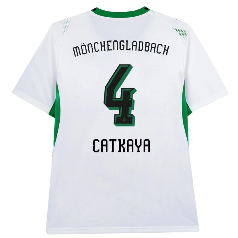Danxen Hombre Camiseta Talha Catkaya #4 Blanco Negro Verde 1ª Equipación 2026/27 La Camisa México