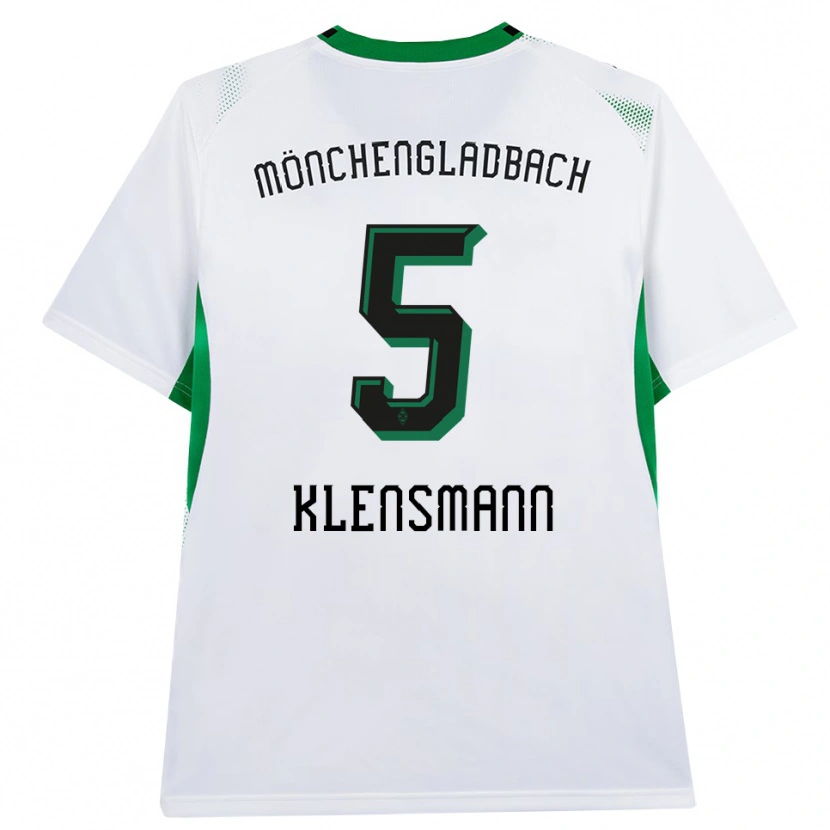 Danxen Hombre Camiseta Paula Klensmann #5 Blanco Negro Verde 1ª Equipación 2026/27 La Camisa México