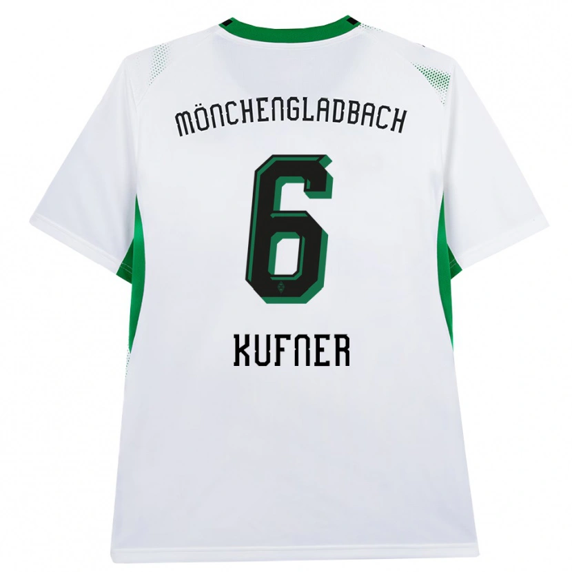 Danxen Hombre Camiseta Anne-Catherine Kufner #6 Blanco Negro Verde 1ª Equipación 2026/27 La Camisa México