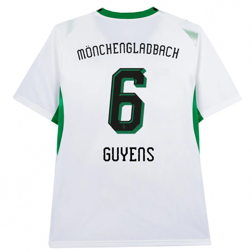 Danxen Hombre Camiseta Emily Guyens #6 Blanco Negro Verde 1ª Equipación 2026/27 La Camisa México