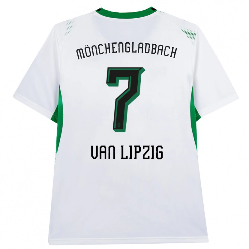 Danxen Hombre Camiseta Mika Van Lipzig #7 Blanco Negro Verde 1ª Equipación 2026/27 La Camisa México