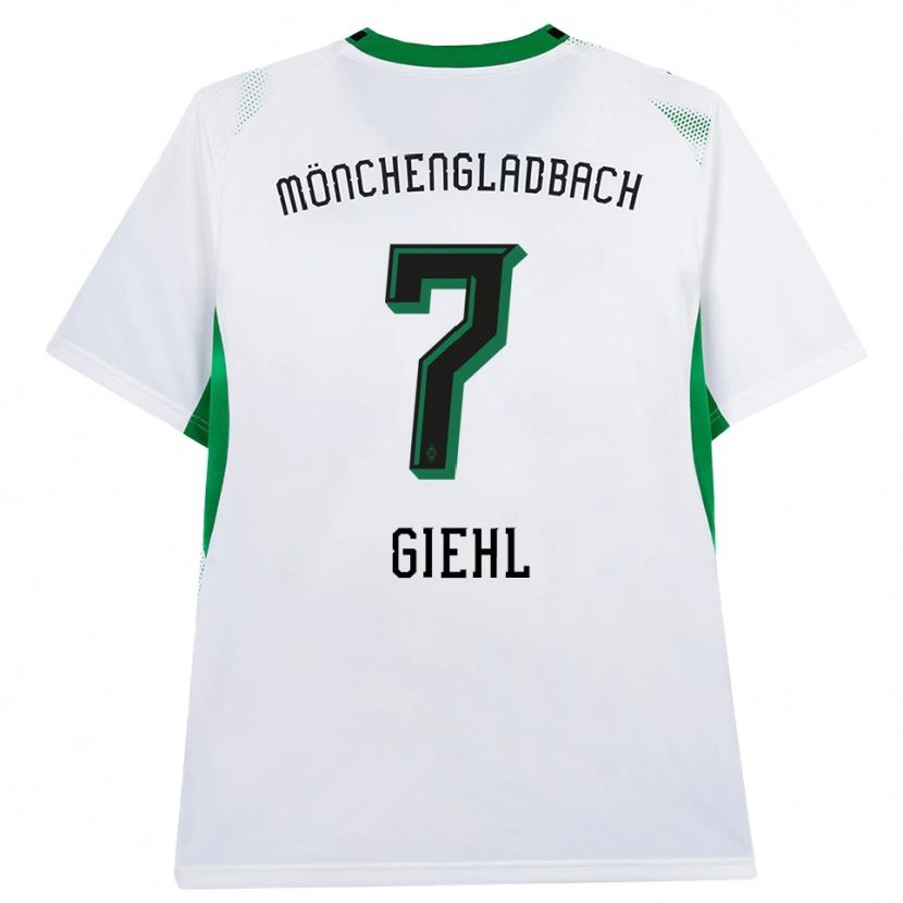 Danxen Hombre Camiseta Madita Giehl #7 Blanco Negro Verde 1ª Equipación 2026/27 La Camisa México