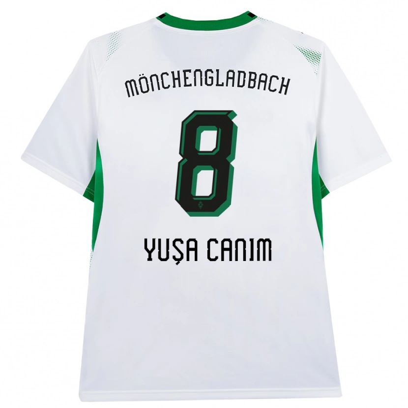 Danxen Hombre Camiseta Salih Yuşa Canım #8 Blanco Negro Verde 1ª Equipación 2026/27 La Camisa México