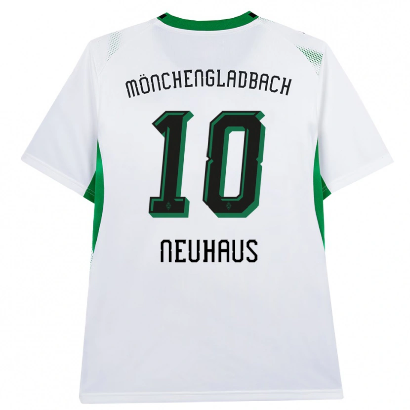 Danxen Hombre Camiseta Florian Neuhaus #10 Blanco Negro Verde 1ª Equipación 2026/27 La Camisa México
