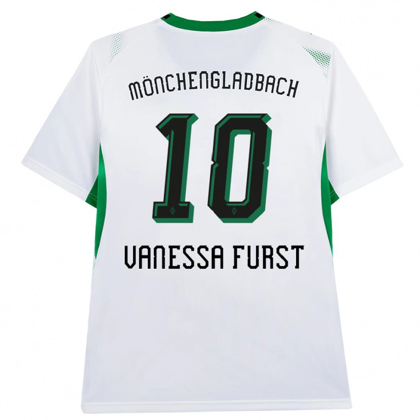 Danxen Hombre Camiseta Vanessa Fürst #10 Blanco Negro Verde 1ª Equipación 2026/27 La Camisa México