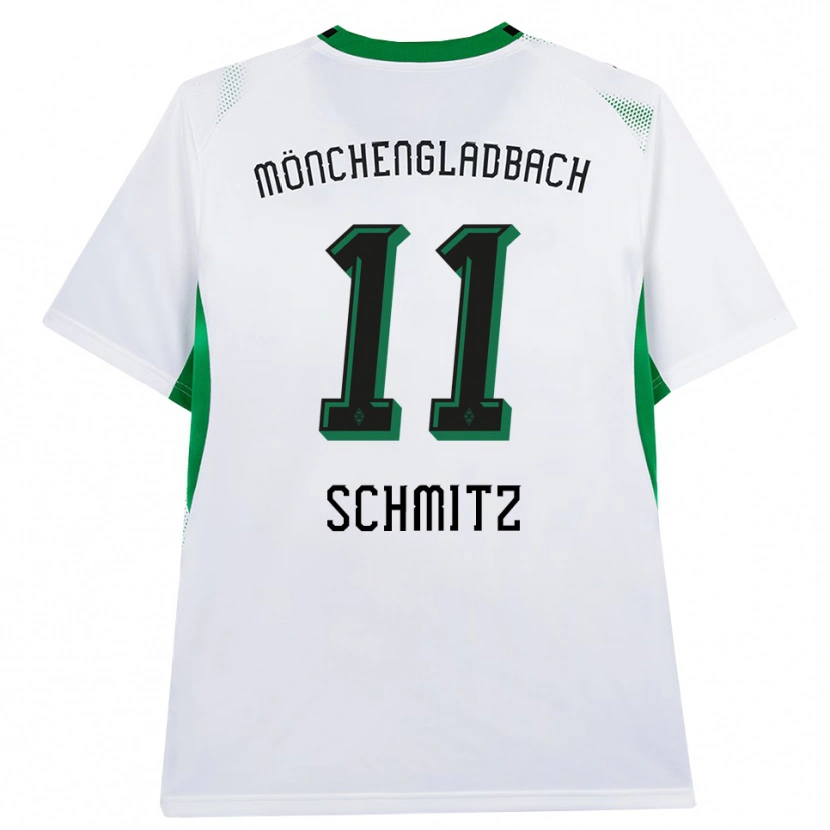 Danxen Hombre Camiseta Louisa Schmitz #11 Blanco Negro Verde 1ª Equipación 2026/27 La Camisa México