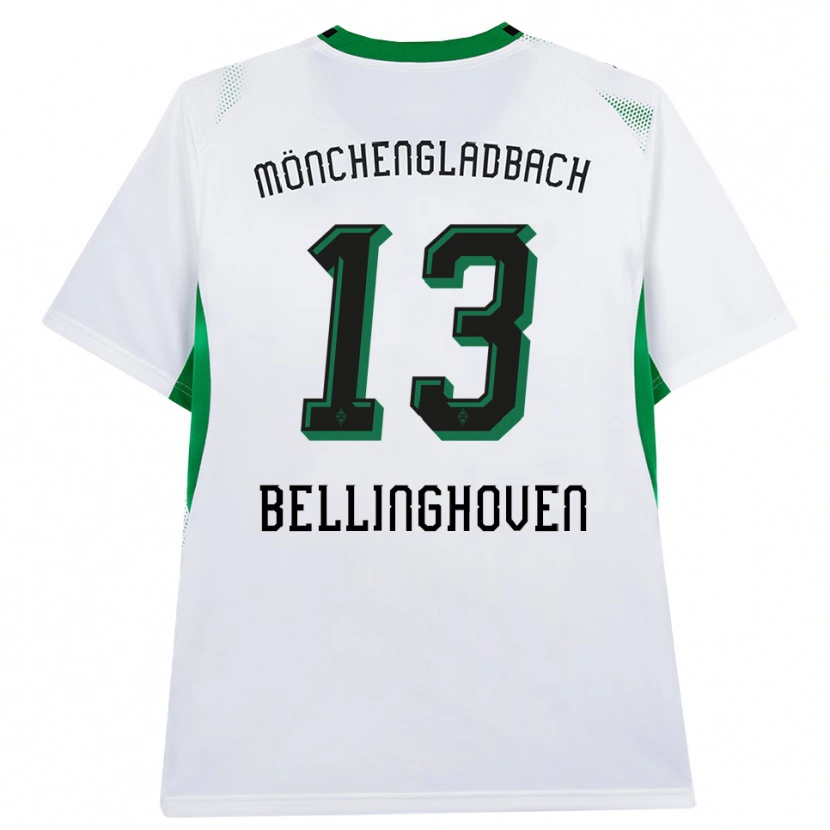 Danxen Hombre Camiseta Christina Bellinghoven #13 Blanco Negro Verde 1ª Equipación 2026/27 La Camisa México