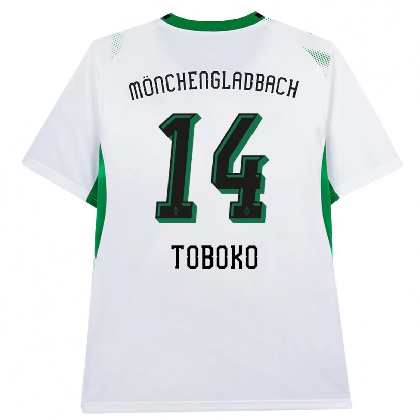 Danxen Hombre Camiseta Rubén Toboko #14 Blanco Negro Verde 1ª Equipación 2026/27 La Camisa México