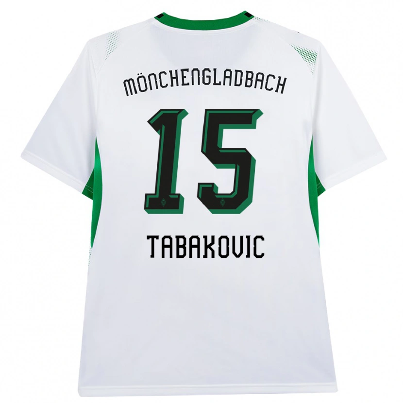 Danxen Hombre Camiseta Haris Tabakovic #15 Blanco Negro Verde 1ª Equipación 2026/27 La Camisa México
