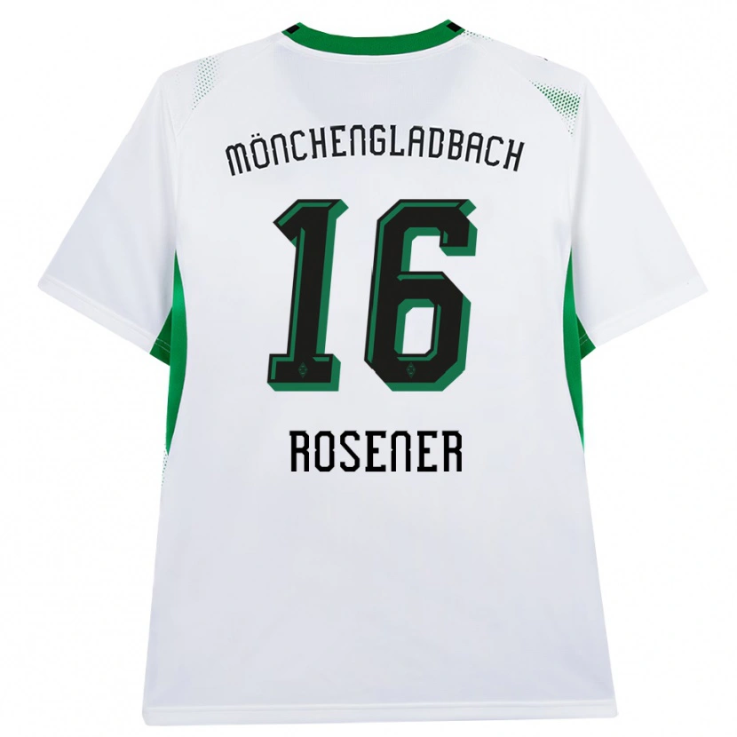 Danxen Hombre Camiseta Chiara Rösener #16 Blanco Negro Verde 1ª Equipación 2026/27 La Camisa México
